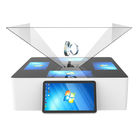180 ° 270 ° 360 ° 3D Holographic Hiển thị Interactive Touch Pyramid Jewelry Kiosk Đối với Mall