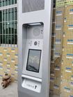 Kiosk ngoài trời tự phục vụ 55 inch Kiosk thông tin phương tiện truyền thông với đầu đọc thẻ máy in nhiệt