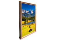 Màn hình cảm ứng 21,5 32 inch Quảng cáo Khung gỗ Treo tường Bảng hiệu kỹ thuật số