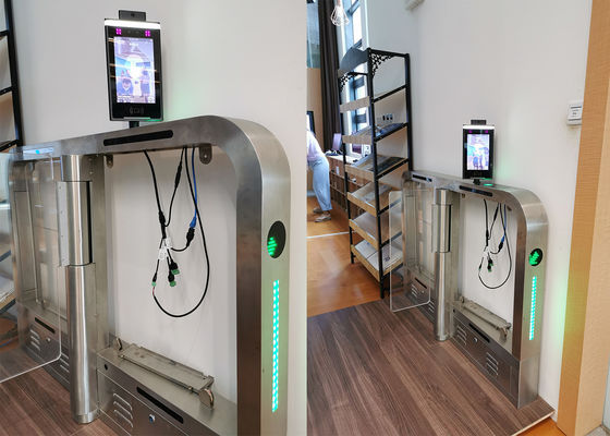 2021 Kiosk máy quét nhiệt độ người bằng nhiệt độ hồng ngoại nhận dạng khuôn mặt với phần mềm MIPS kiểm soát truy cập đầu đọc thẻ