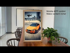 Wooden Digital Photo Frame Wall Mounted Electronic Intelligent
