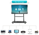 Bảng hiệu kỹ thuật số cảm ứng đa điểm 75 inch UHD Smart Whiteboard Interactive