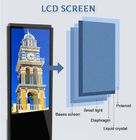 Màn hình cảm ứng đứng trong nhà 50 inch trên sàn Android Kiosk Bảng hiệu kỹ thuật số LCD