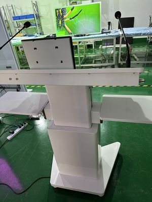 32' Windows tương tác PCAP màn hình LCD kỹ thuật số Lectern Smart màn hình kép AIO Meeting Podium