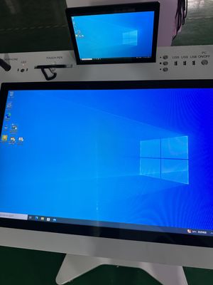 32' Windows tương tác PCAP màn hình LCD kỹ thuật số Lectern Smart màn hình kép AIO Meeting Podium