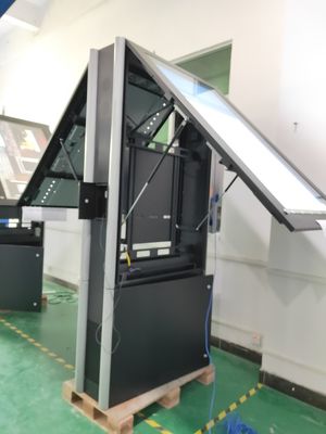 IP65 Zic phủ thép LG IPS ngoài trời hiển thị kỹ thuật số đa ngôn ngữ 50000 giờ tuổi thọ dài