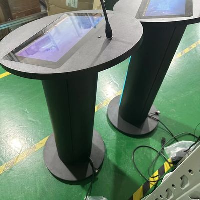 Multimedia nền tảng kỹ thuật số 13.3inch pcap cảm ứng màn hình lcd khán đài bộ khuếch đại loa và micrô không dây cho cuộc họp