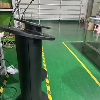 Multimedia nền tảng kỹ thuật số 13.3inch pcap cảm ứng màn hình lcd khán đài bộ khuếch đại loa và micrô không dây cho cuộc họp