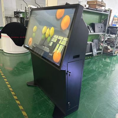55inch Stand màn hình cảm ứng kiosk màn hình LCD Pcap với tích hợp trong máy tính i7