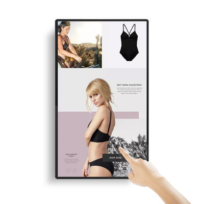 32' Wall Mount Digital Signage với máy in nhiệt và bảo vệ kính nóng