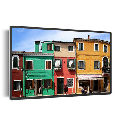55 inch 12V 5A Metal Cased LED EPoster Display Với cảm ứng hồng ngoại và máy in nhiệt