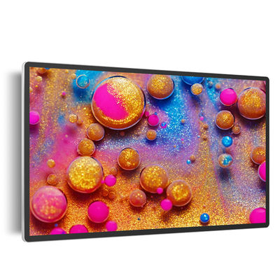 55 inch 12V 5A Metal Cased LED EPoster Display Với cảm ứng hồng ngoại và máy in nhiệt