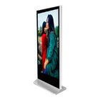 43 inch màn hình lcd hiển thị dọc kỹ thuật số biển kiosk trên bánh xe cho văn phòng sảnh