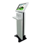 Truy vấn vé máy in tương tác kỹ thuật số Signage Kiosk màn hình cảm ứng với bàn phím kim loại