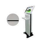 Truy vấn vé máy in tương tác kỹ thuật số Signage Kiosk màn hình cảm ứng với bàn phím kim loại