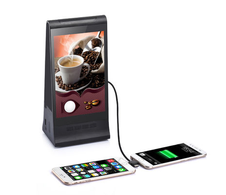 8inch Tabletop Digital Order Call Display màn hình LCD quảng cáo màn hình với menu Power Bank