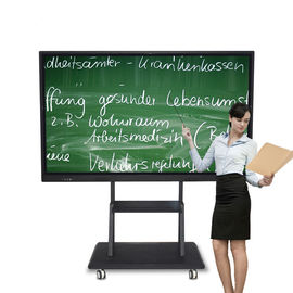Tương tác đa cảm ứng kỹ thuật số Signage 75 Inch khung hợp kim nhôm