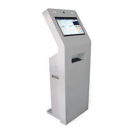 Tầng đứng tự phục vụ thanh toán Kiosk Màn hình cảm ứng thiết bị đầu cuối 350 Nits độ sáng cho ngân hàng