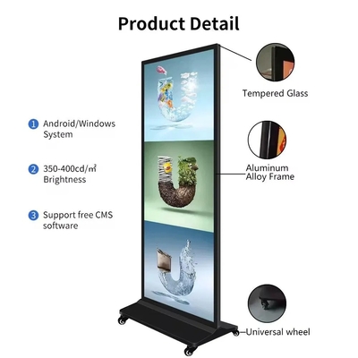 69.3 Inch Indoor Digital Signage Kiosk với độ phân giải 1920x1080