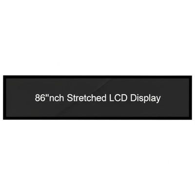 Màn hình LCD kéo dài 86 inch với độ phân giải 1920*1080 và độ sáng 400CD/M*2 cho biển hiệu kỹ thuật số và màn hình LCD dạng thanh