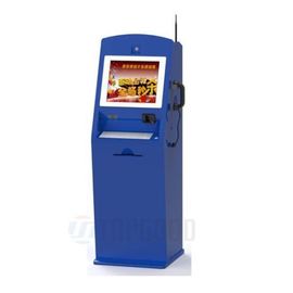 Kiosk thanh toán tự phục vụ ngân hàng 350 Nits độ sáng với máy in nhiệt