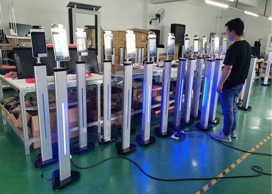 Nhiệt độ an toàn Kiosk cơ thể con người Nhận dạng khuôn mặt Nhiệt kế kiểm soát truy cập hệ thống đầu cuối máy quét nhiệt MIPS softw