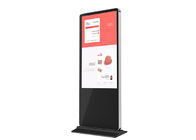 Biển báo kỹ thuật số 75 &quot;Giá treo sàn màn hình LCD 4K trong nhà Quảng cáo Totem cho Trung tâm mua sắm