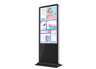 Biển báo kỹ thuật số 75 &quot;Giá treo sàn màn hình LCD 4K trong nhà Quảng cáo Totem cho Trung tâm mua sắm