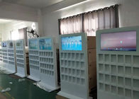 Màu trắng Màn hình quảng cáo LCD thương mại Bảng hiệu kỹ thuật số với Bảng hiệu kỹ thuật số đứng trên tầng WiFi