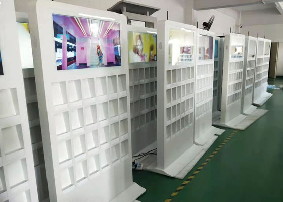 Kiosk màn hình cảm ứng Giá đỡ tạp chí 55 inch đa phương tiện dọc Android 7.1
