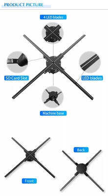 màn hình hd Z3 biển báo kỹ thuật số Màn hình LED hiển thị 3D bluetooth Hologram quạt hiển thị ki-ốt quảng cáo bảng ba chiều 3d