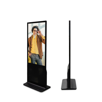 Màn hình cảm ứng đứng trên sàn OEM 55 inch Kiosk Biển báo kỹ thuật số để đặt hàng tự phục vụ