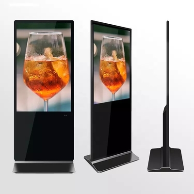 Màn hình cảm ứng đứng trong nhà 50 inch trên sàn Android Kiosk Bảng hiệu kỹ thuật số LCD