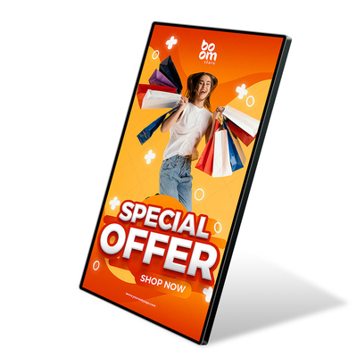 Màn hình cảm ứng treo tường 43 inch trong nhà Kiosk Màn hình hiển thị biển báo kỹ thuật số