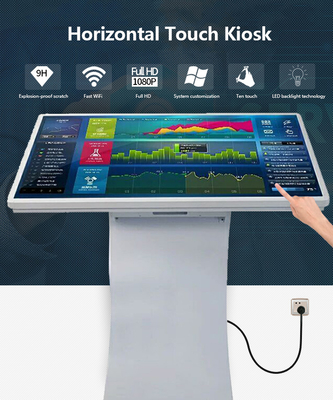 32 43 55 inch LCD HD hiển thị trên sàn Kiosk Máy tính bảng tương tác Android