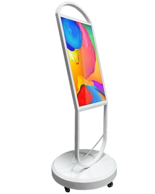 Bảng menu di động kỹ thuật số 32 inch di động cho trung tâm mua sắm nhà hàng