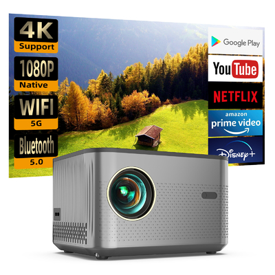Smart Android WIFI 3D Video Full HD 1080P 4K Home Theater Projector