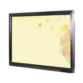 Khung kim loại màu đen 43 inch Mạng treo tường trong nhà Màn hình hiển thị biển báo kỹ thuật số cho quảng cáo