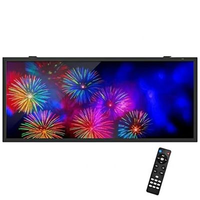 Bảng quảng cáo LCD thanh tùy chỉnh 88 inch với giao diện USB và điều khiển từ xa cho biển báo kỹ thuật số
