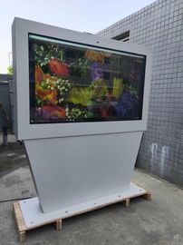 Tầng ngoài trời Chân đế kỹ thuật số Menu Tv Màn hình bao vây 65 inch 55 inch 43 inch Màn hình phong cảnh Kiosk