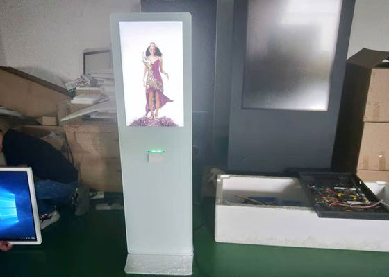 Màn hình cảm ứng thông tin cảm ứng hồng ngoại kích thước lớn 42 inch màu trắng có độ bóng cao với máy in
