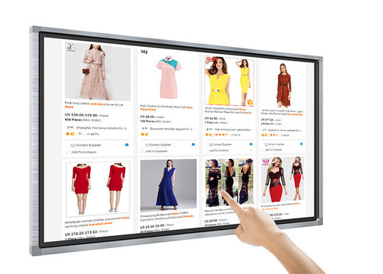 Màn hình quảng cáo Nhà máy OEM 55 inch Màn hình đứng Kiosk Mạng Đầu cuối Trình phát video Màn hình cảm ứng LCD tương tác
