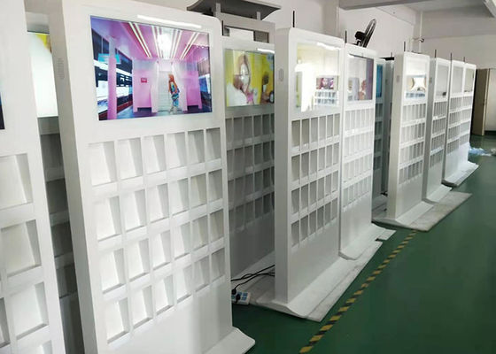 Màn hình cảm ứng 3G 450cd / m2 Gian hàng ảnh đứng trên sàn 55 inch